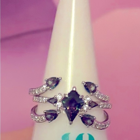 June Collection 2023  Lab created rainbow topaz Size 9 by Bomb Party - Picture 7 of 7